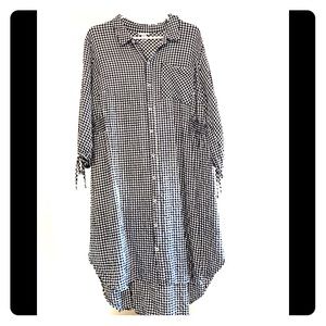 Ava & Viv Shirt Dress size 2X black and white